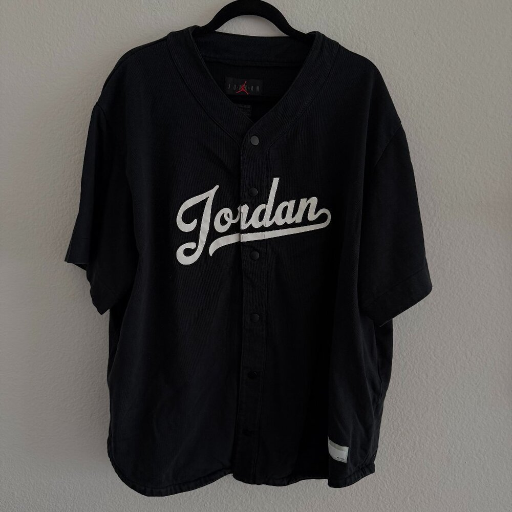 Jordan Nike Air black Baseball Jersey XXL